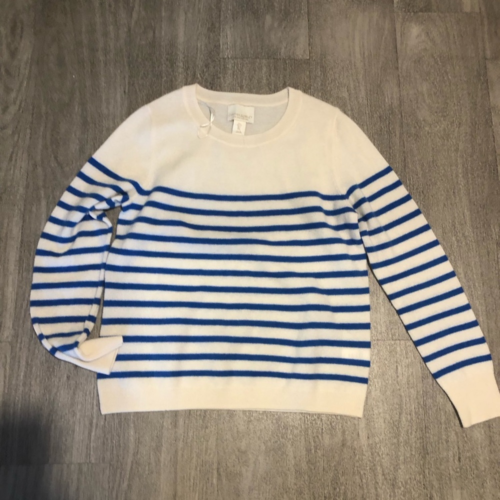 NWT Cynthia Rowley cashmere sweater L